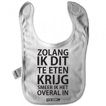 Zolang ik dit te eten krijg....Leuke babyslabbetjes